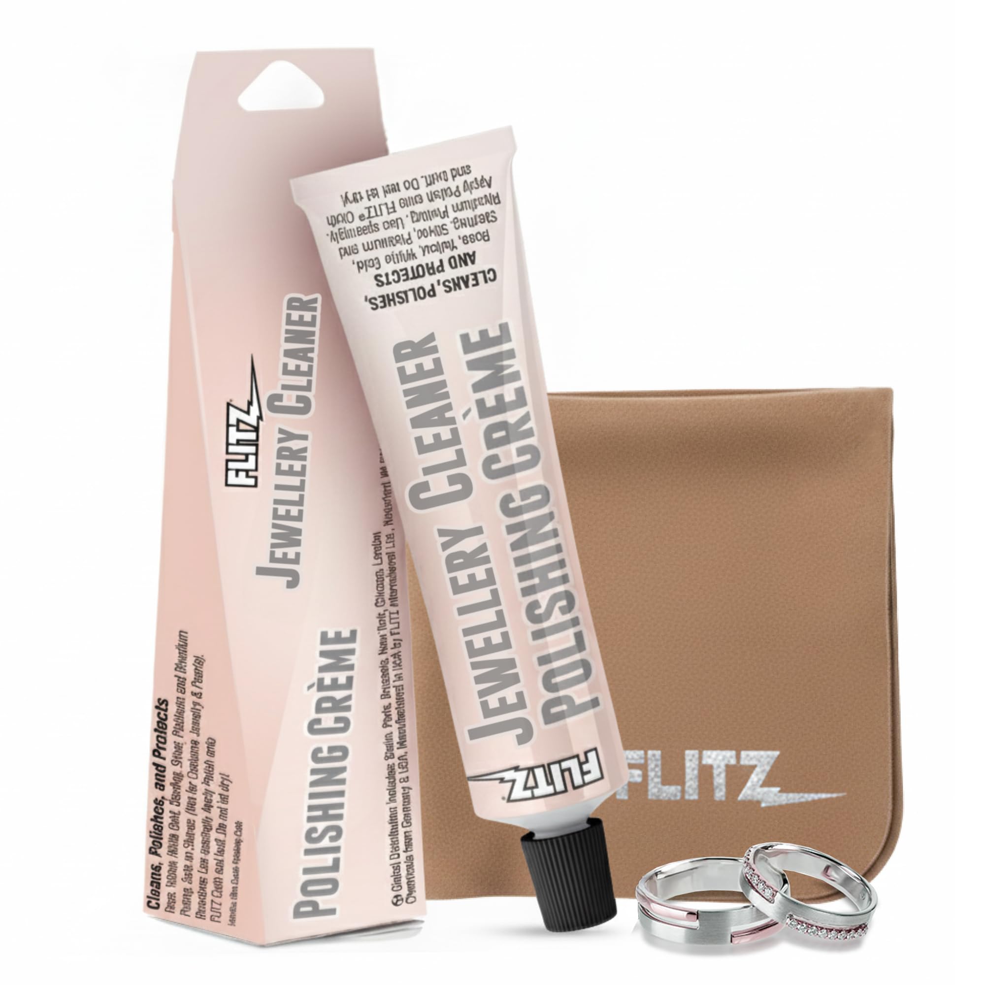 Precious Metals Polishing Creme - 1.76oz Tube of USA-Made Gold and Sterling Silver Jewelry Cleaner and Polish - Diamond Ring Cleaner to Remove and Protect Against Tarnish