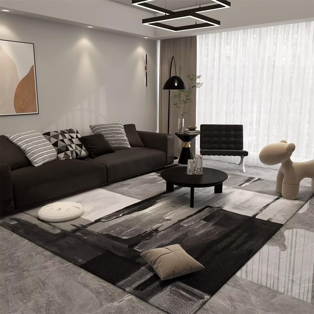 Tapis enfant chambre résistant aux taches pour salon et ado