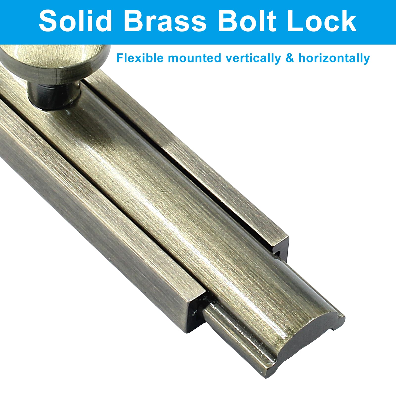 French Door Latch Kyuionty 2 Pack 6 Inch Stainless Steel Door Flush ...