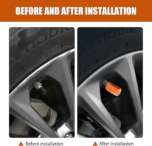 Miniatura 6 de Juego de 4 tapas hexagonales a prueba de polvo para neumáticos de automóvil, juego de tapas de válvula de aleación antirrobo antifugas, universales