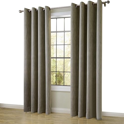 Black And Ivory Cotton Curtains Amazon Com