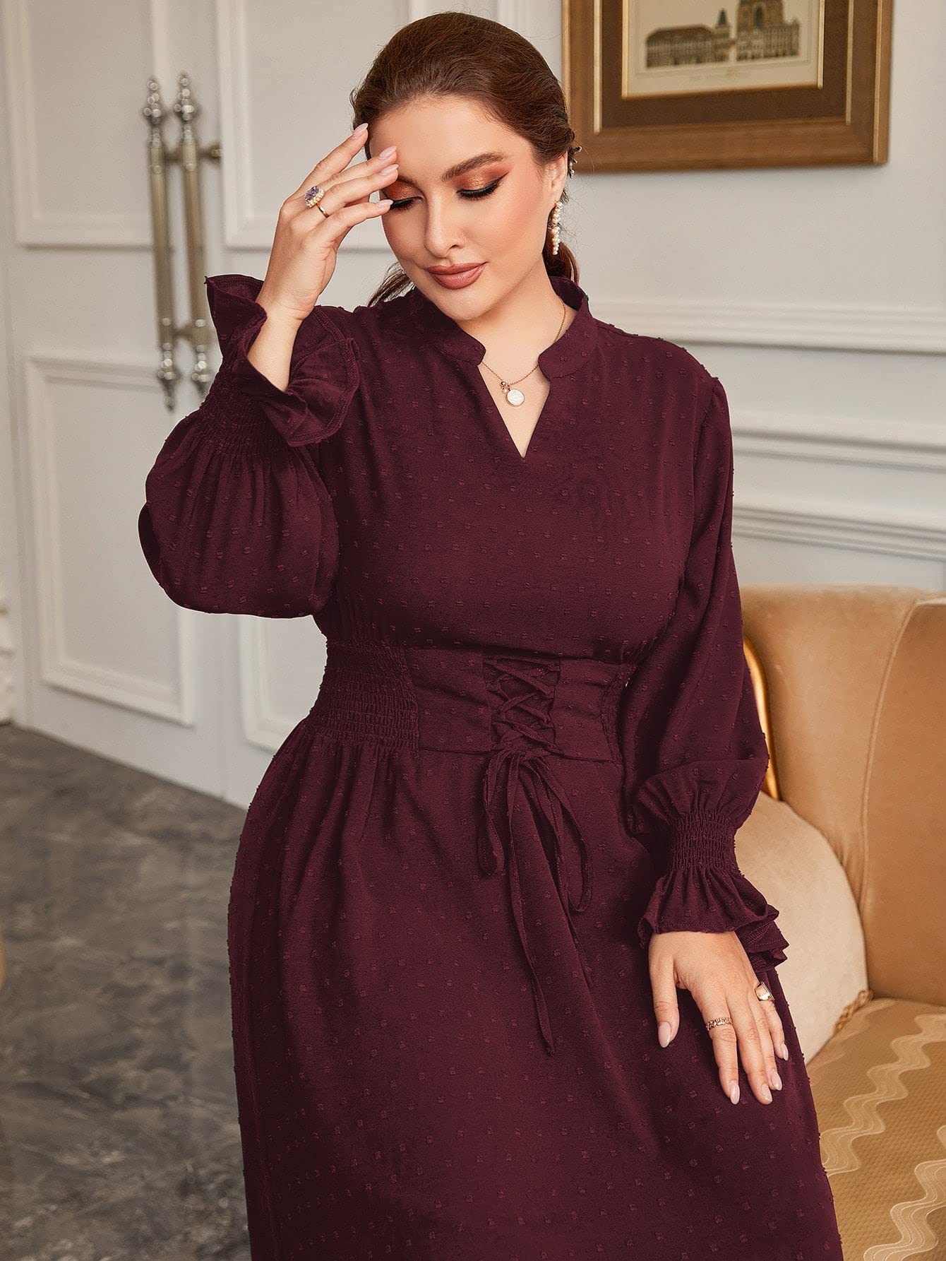 stassie mini dress burgundy Prom Dress | Formal Dress | Maxi Dress | Prom Gown | Burgundy | 0 | Tabitha Long Sleeve Mini Dress - Burgundy