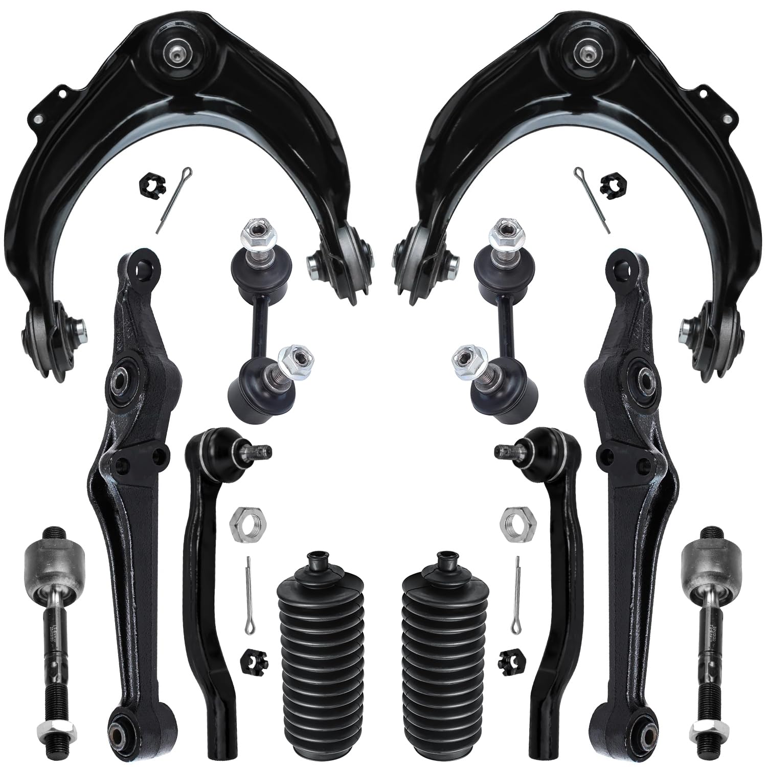 Detroit Axle - 12pc Front End Suspension Kit for Honda Accord Acura CL TL