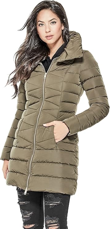 guess long down jacket