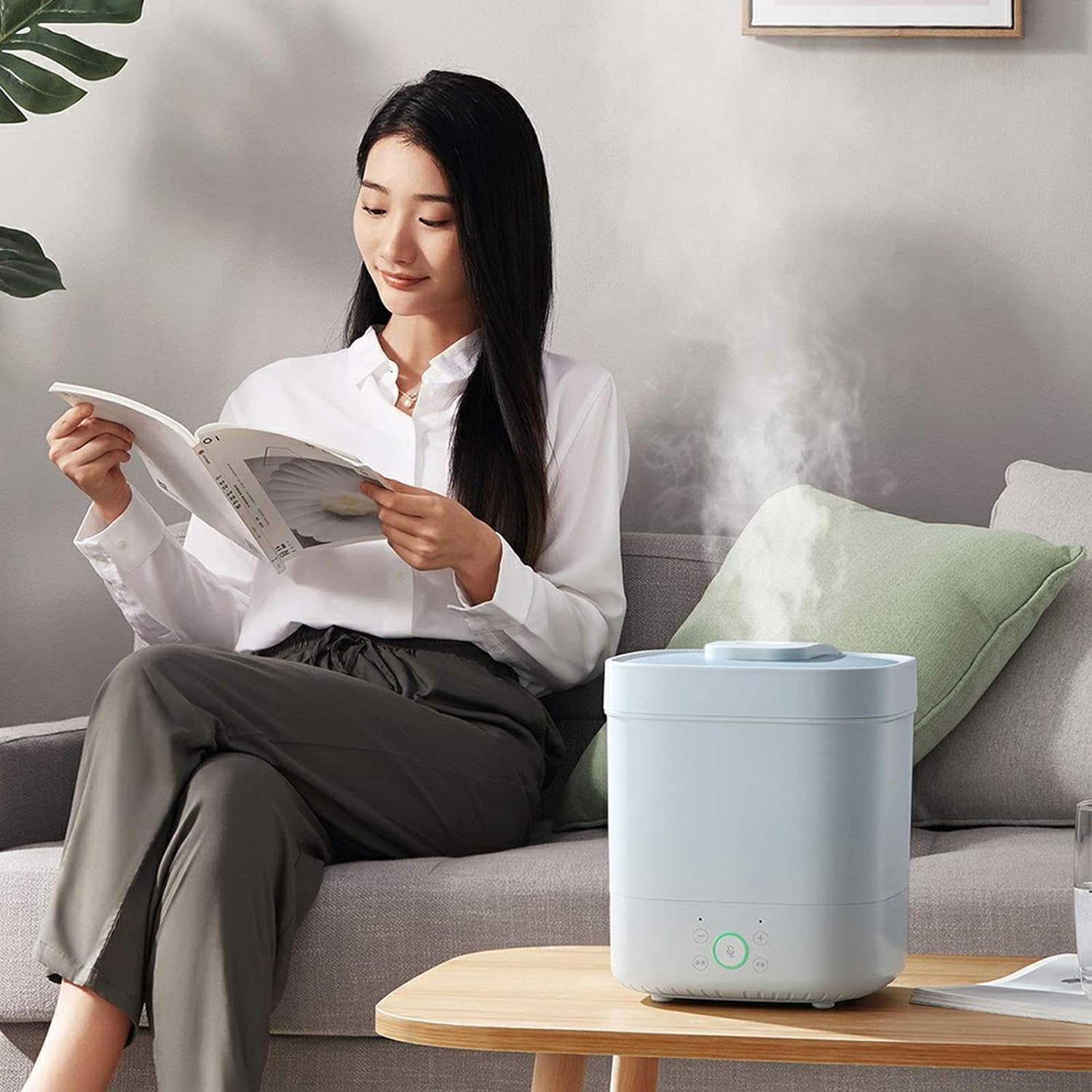 Humidificadores Difusor De Aceite Esencial Grande, Difusor De Aromaterapia Humidificador De Aire Silencioso, Apagado Automático Sin Agua