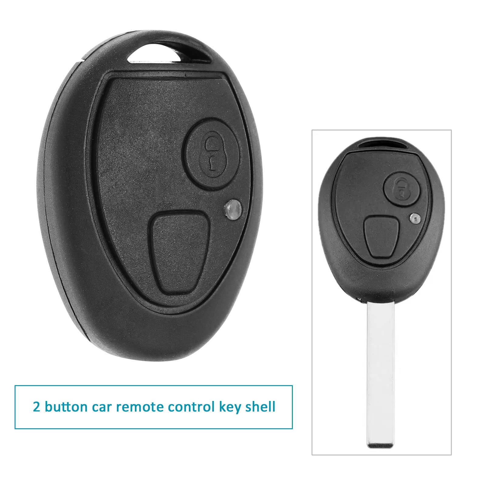 2 Custodie Telecomando Chiave Auto Ricambio Per Land Rover Discovery 2 TD5 2 Pulsanti