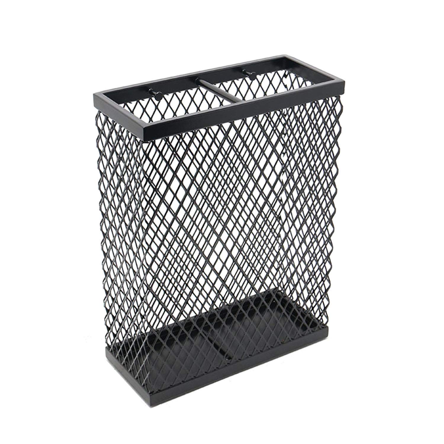 Porte-parapluie à grille creuse 40x13x30cm étanche pour hall d'hôtel et maison