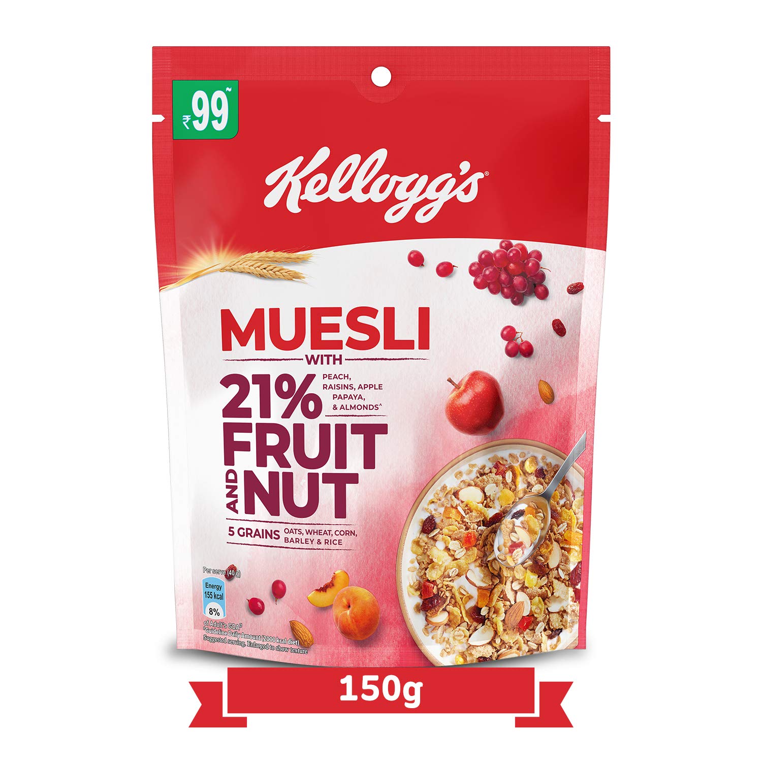 See full amazon price history chart for Kelloggs Muesli - Fruit & Nut, 160g Kelloggs Muesli - Fruit & Nut, 160g (B07KX363PF) Amazon Price History, Amazon Price Tracker
