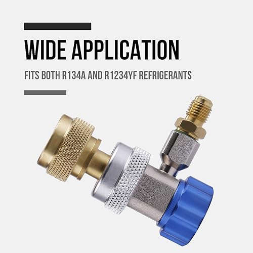 Miniatura 5 de Lichamp Adaptadores de A/C R1234YF R134A del coche, AC R134 R1234 R 134A 1234YF Kit de conectores de acopladores rápidos