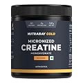 Nutrabay Gold Micronised Creatine Monohydrate Powder 3000 mg Creatine per Serving, NABL Lab Tested – Increases Muscle Ma