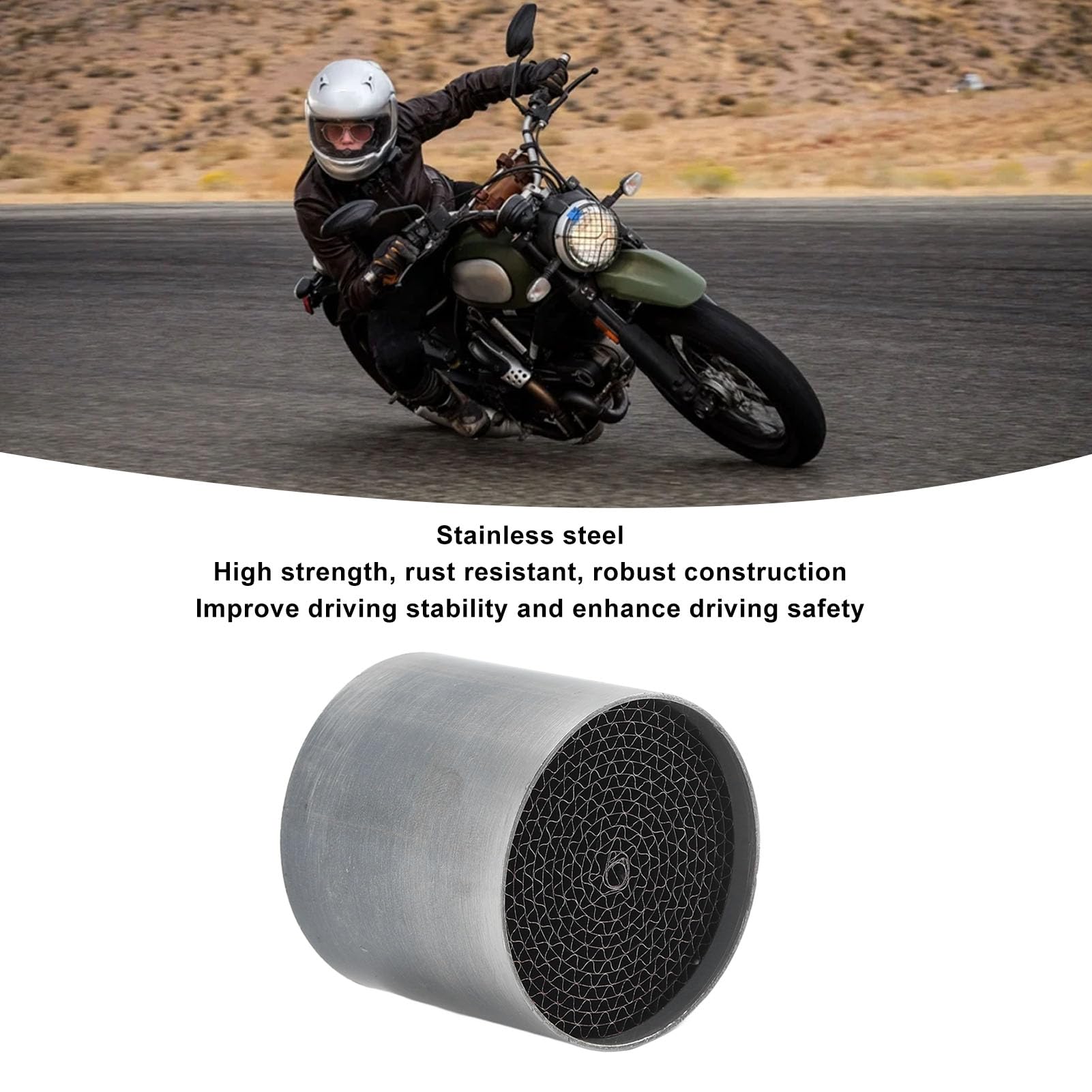Convertitore Catalitico per Tubo di Scarico catalizzatore moto Tubo di Collegamento Catalitico Ad Alta Resistenza in Acciaio Inossidabile Facile Installazione Katalysatorer