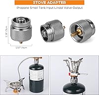 Vista 9 de Odoland Estufa de campamento a prueba de viento de 3500 W/6800 W, estufa de gas con adaptador de recipiente de combustible, encendido