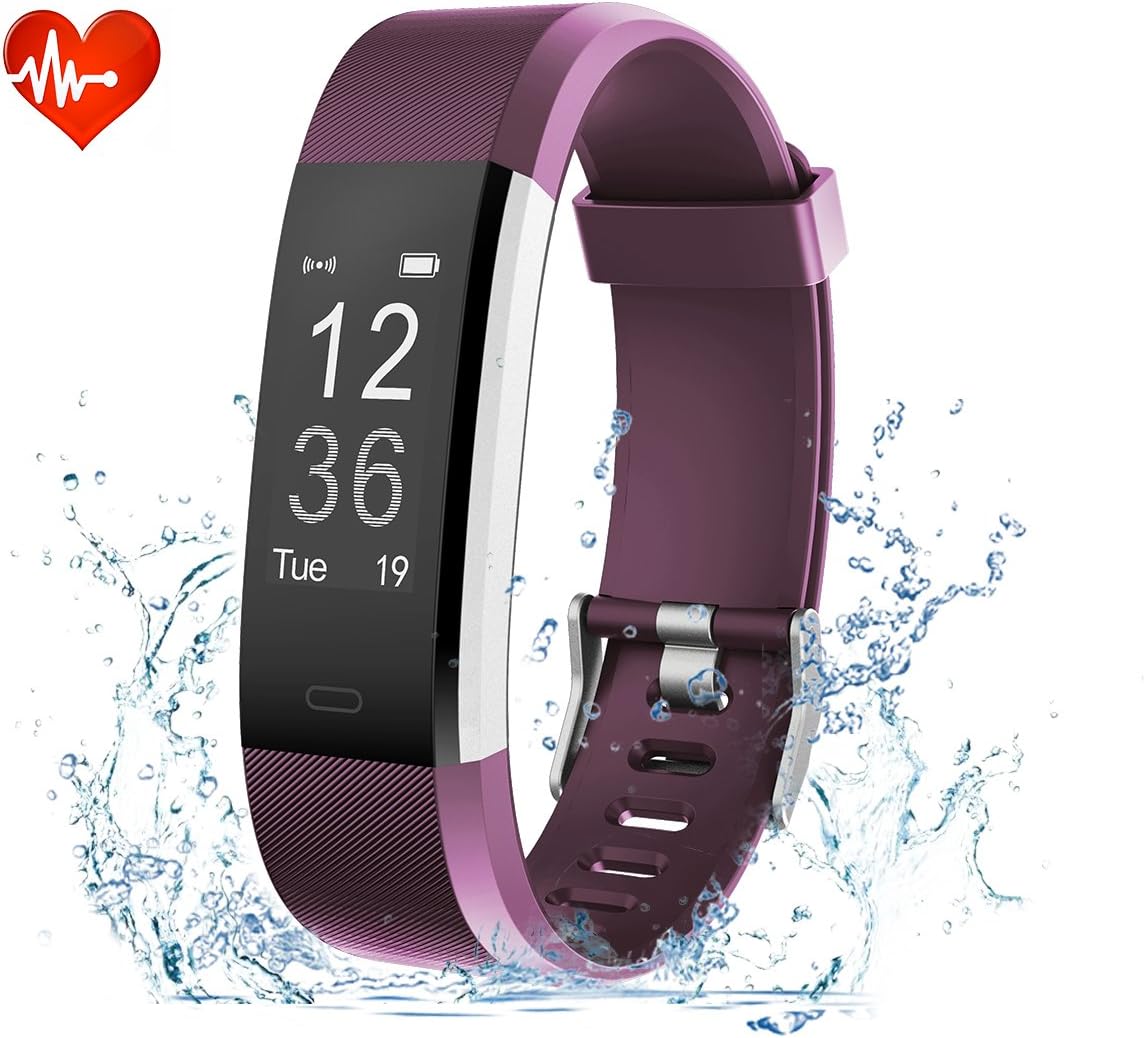 EFOSHM Fitness Tracker Watch with Heart Rate Monitor Sleep Monitoring Sport Pedometer SmartWatch IP67 Waterproof Smart Bracelet for iOS Android Smartphone