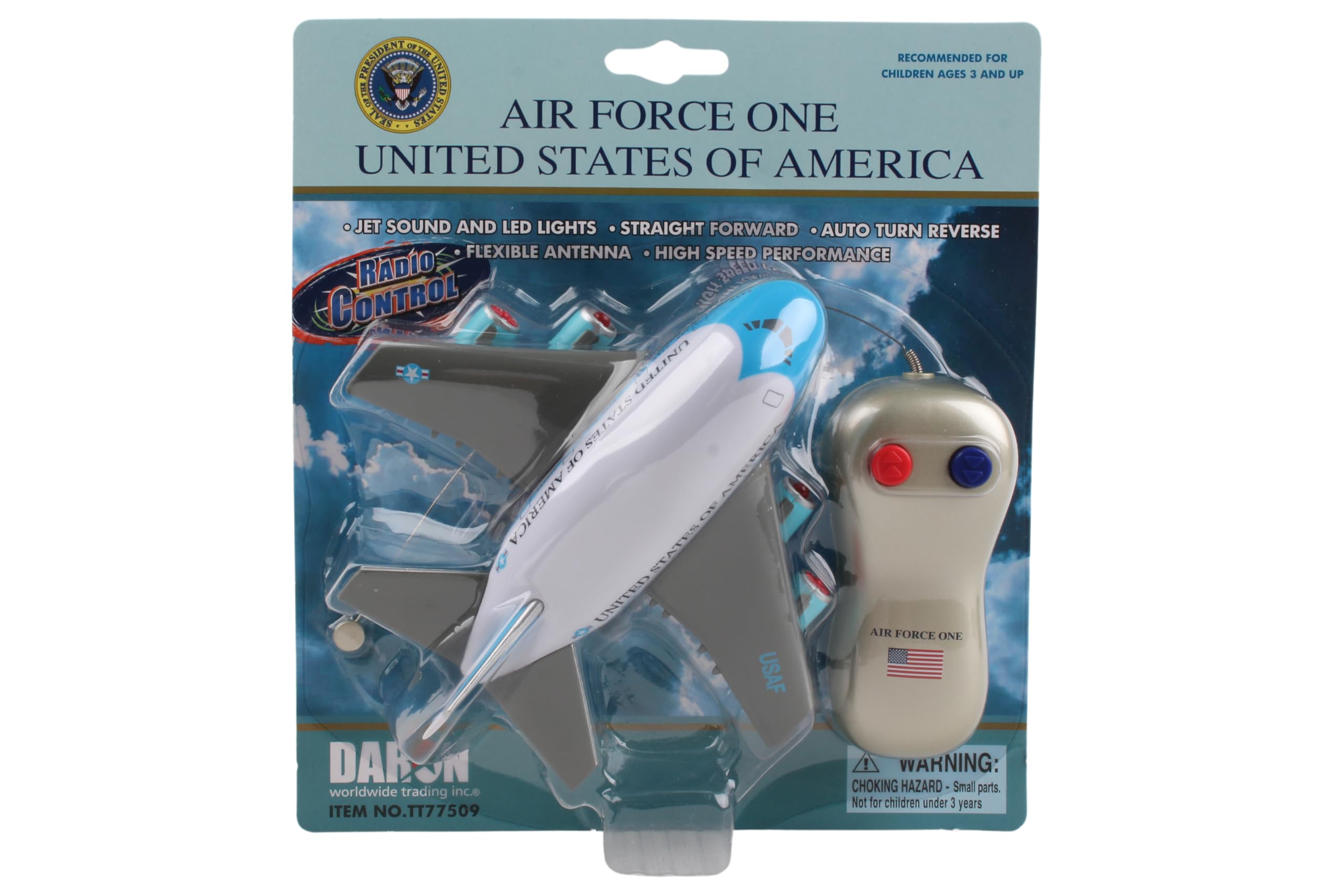 DaronWorldwide Trading Inc. Medium Air force One 1 Hand Radio Control Plane