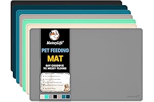 MateeyLife Under Dog Bowl Mat