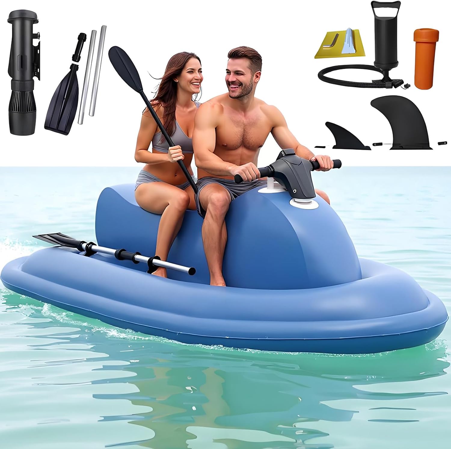 Water Sports Enthusiasts Inflatable Jet Ski Kit,3-11 km/h Adjustment,500 w 700 w Underwater Swimming Booster,Brushless Motor Motorboat+700Wpro16AThruster