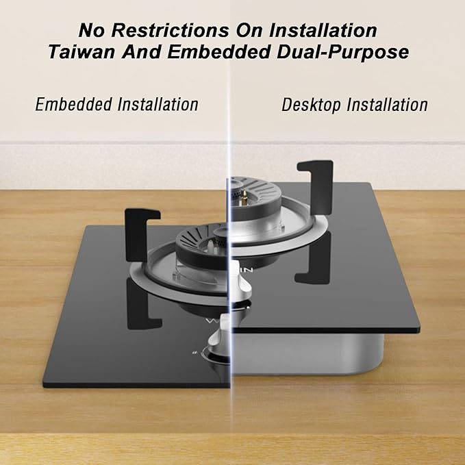 Estufa de Gas 1 Puesto 43x33 cm Empotrable/Mesa miniatura 9