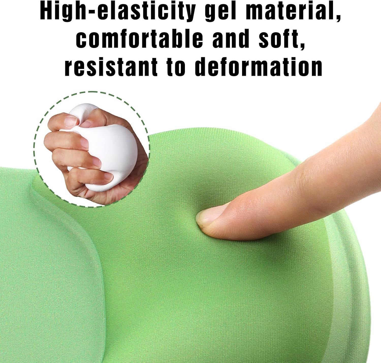 Ergonomic Mouse Pad with Wrist Rest - Gel Wrist Support Mousepad with Non-Slip PU Base for Computer, Laptop, Office & Home image 4