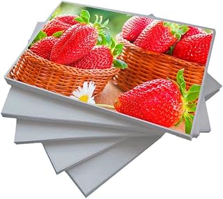 Papel Foto Adesivo 115g A4 Glossy Branco Brilhante Resistente à Água / 300 folhas