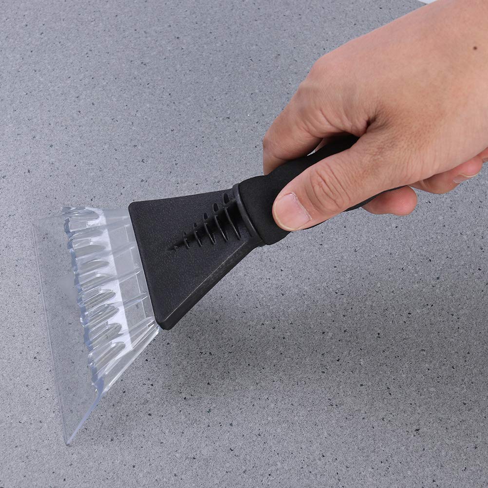 Multifunktionaler Edelstahl-Eiskratzer Mit Schaufel - Kratzerfreier Schneeräumer Für Autos