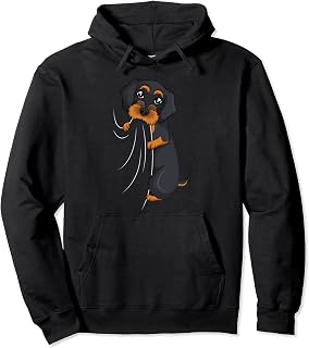 Wirehaired Dachshund Weiner Dog Boys Girls Kids Women Pullover Hoodie