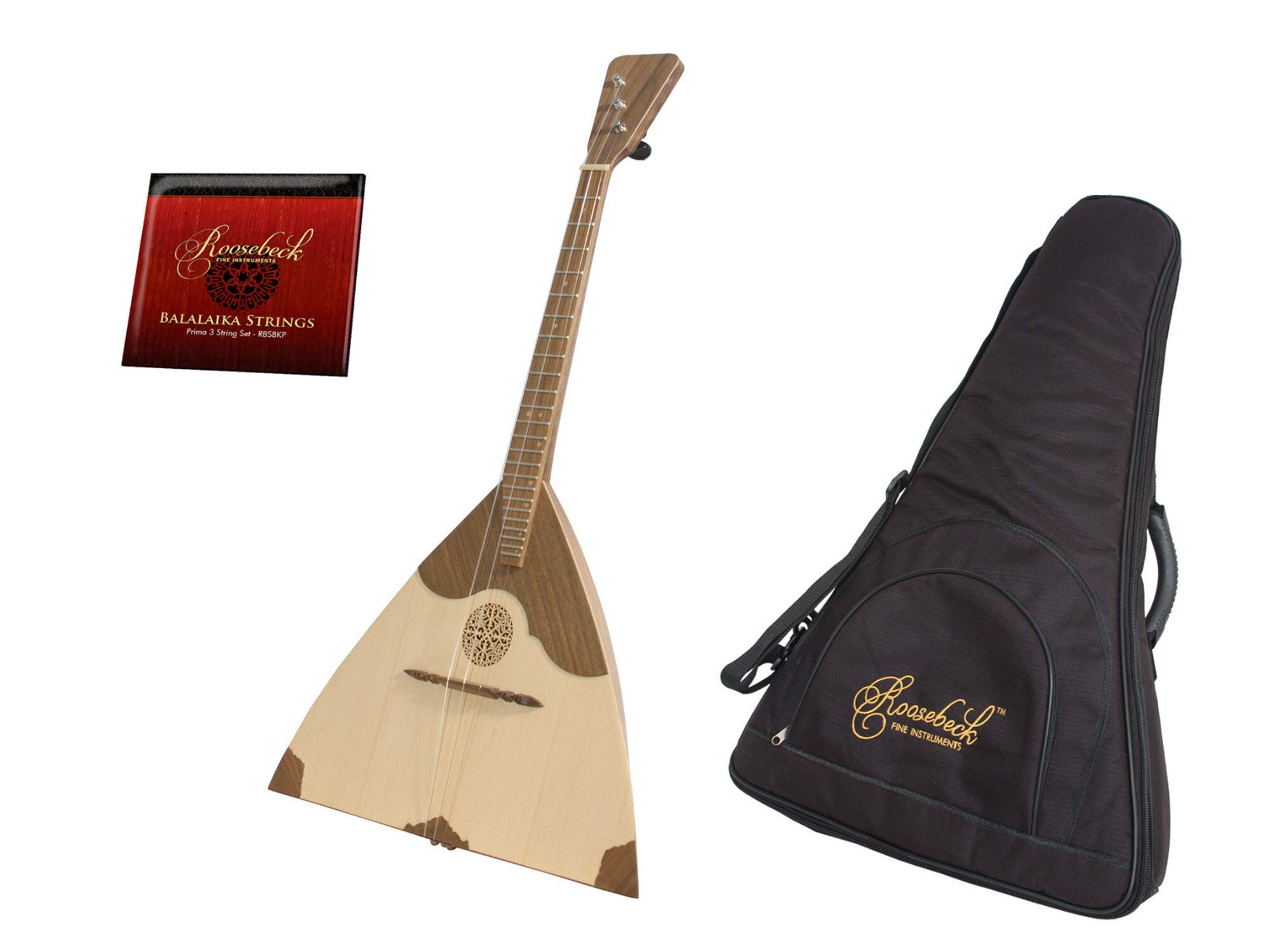 Roosebeck Prima Walnut Balalaika w/Gig Bag & Extra String Set