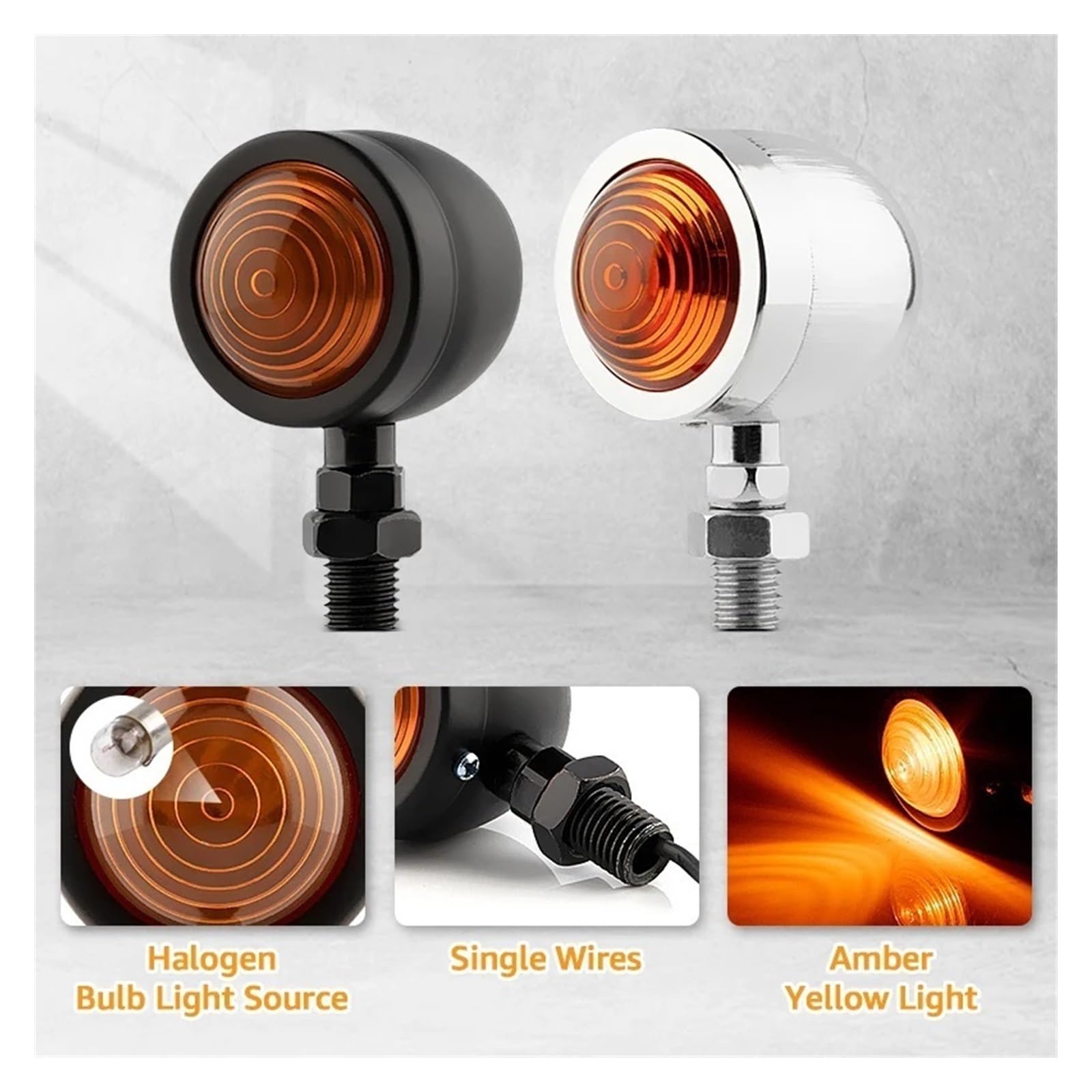 Indicatori di direzione moto Luci moto 12V 10mm Indicatoris Motos
