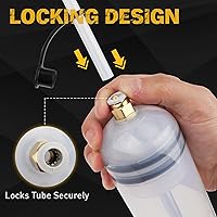 Vista 6 de ELEAD Bomba extractora de líquido de aceite de 500 cc, jeringa de aceite multiusos, extractor de jeringa fluida, transferencia de combustible al