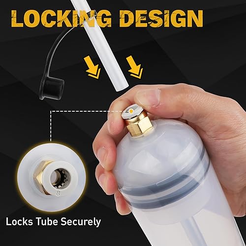 Miniatura 6 de ELEAD Bomba extractora de líquido de aceite de 500 cc, jeringa de aceite multiusos, extractor de jeringa fluida, transferencia de combustible al