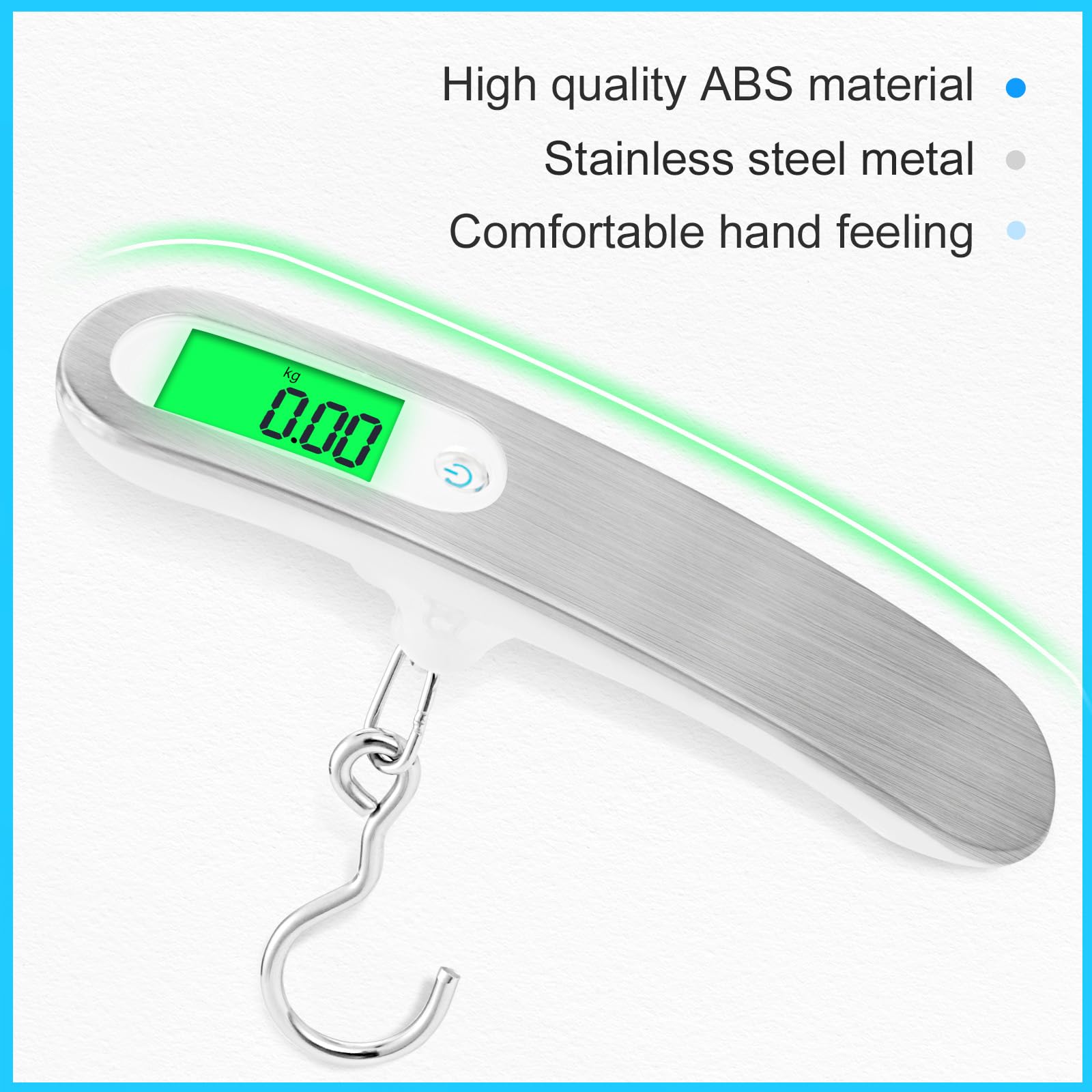 Bilancia Per Valigie Da Viaggio | Portatile Con Display LCD | Misura Fino A 50 Kg | Unità KG/LB/OZ - Foto 10