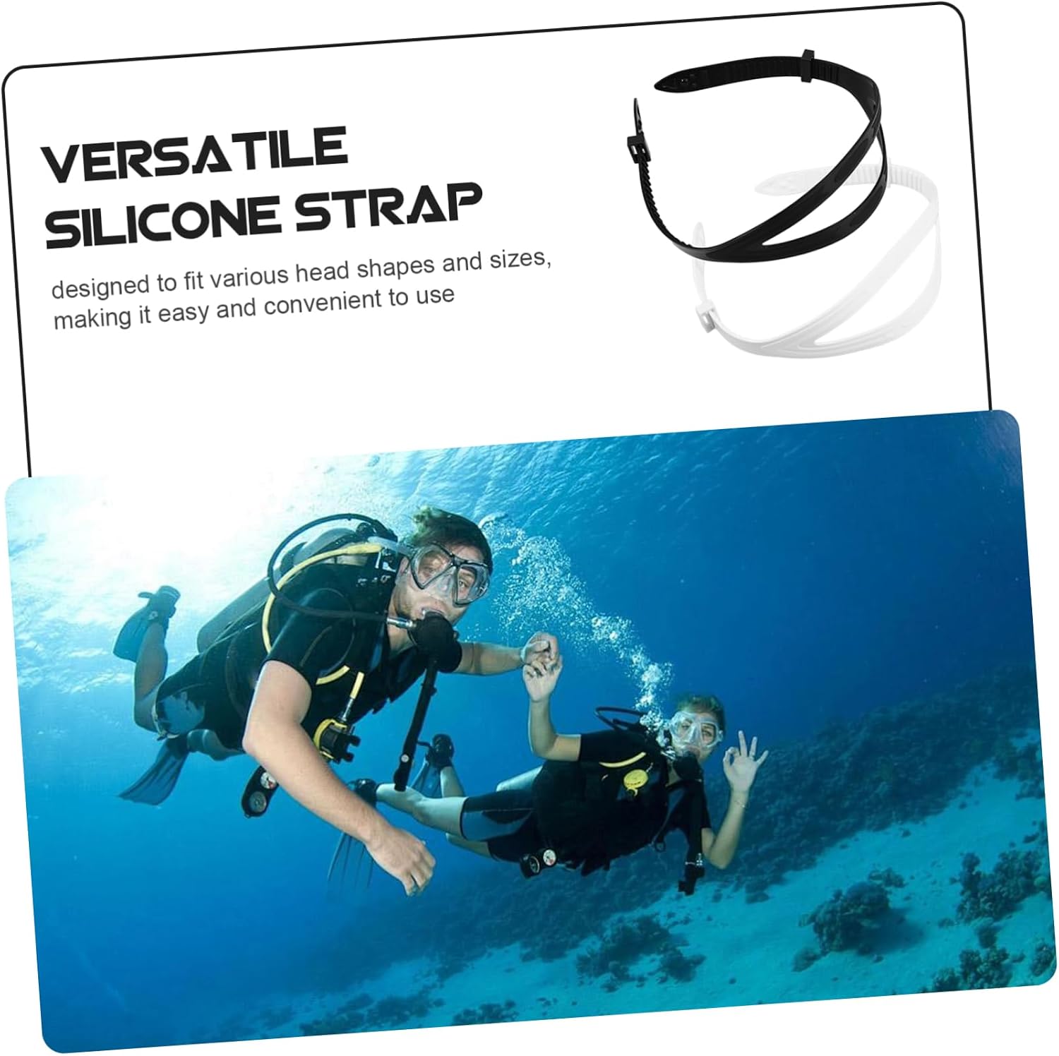Milisten Sports Eyewear Retainer Diving Mask Strap Comfortable Silicone Swim Goggles Neck Strap