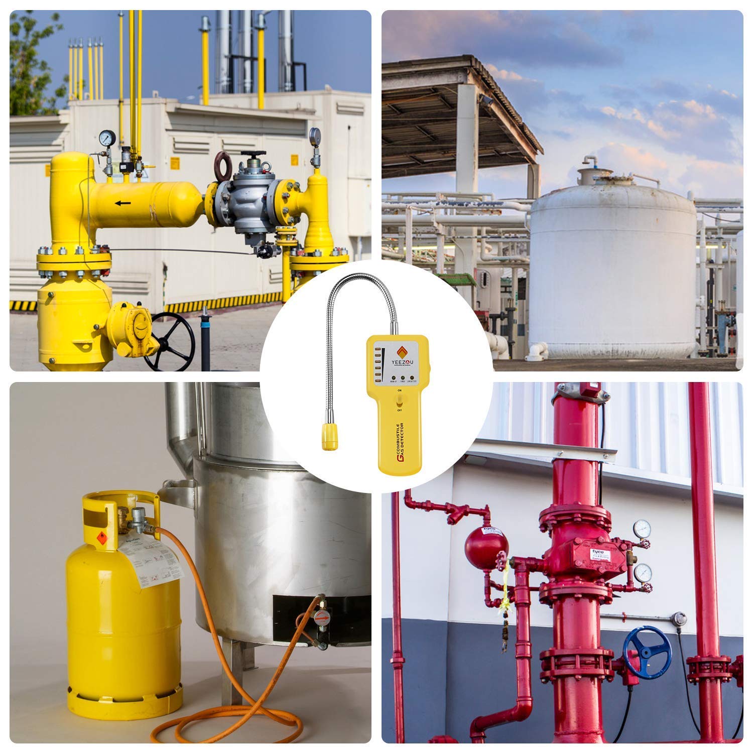 Propane and Natural Gas Leak Detector; Portable Gas Sniffer to Locate