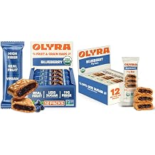 Olyra Fruit & Fig Bar Variety Bundle - 24 Count 12 Fruit Bars + 12 Fig Bars - Great for Office, Home, Parties, or Gatherings - Organic, Non-GMO, Whole Grain Snacks, Low Sugar, Fiber Source, On-the-G