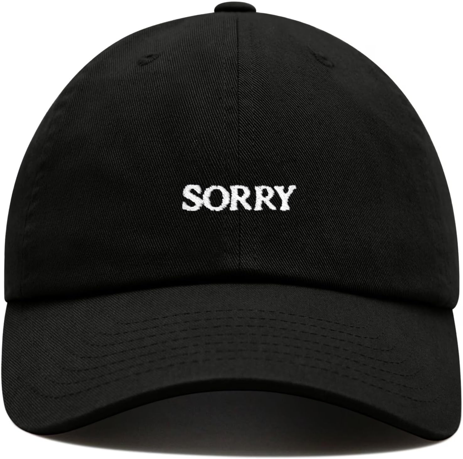 Sorry Baseball Cap Embroidered Cotton Adjustable Dad Hat