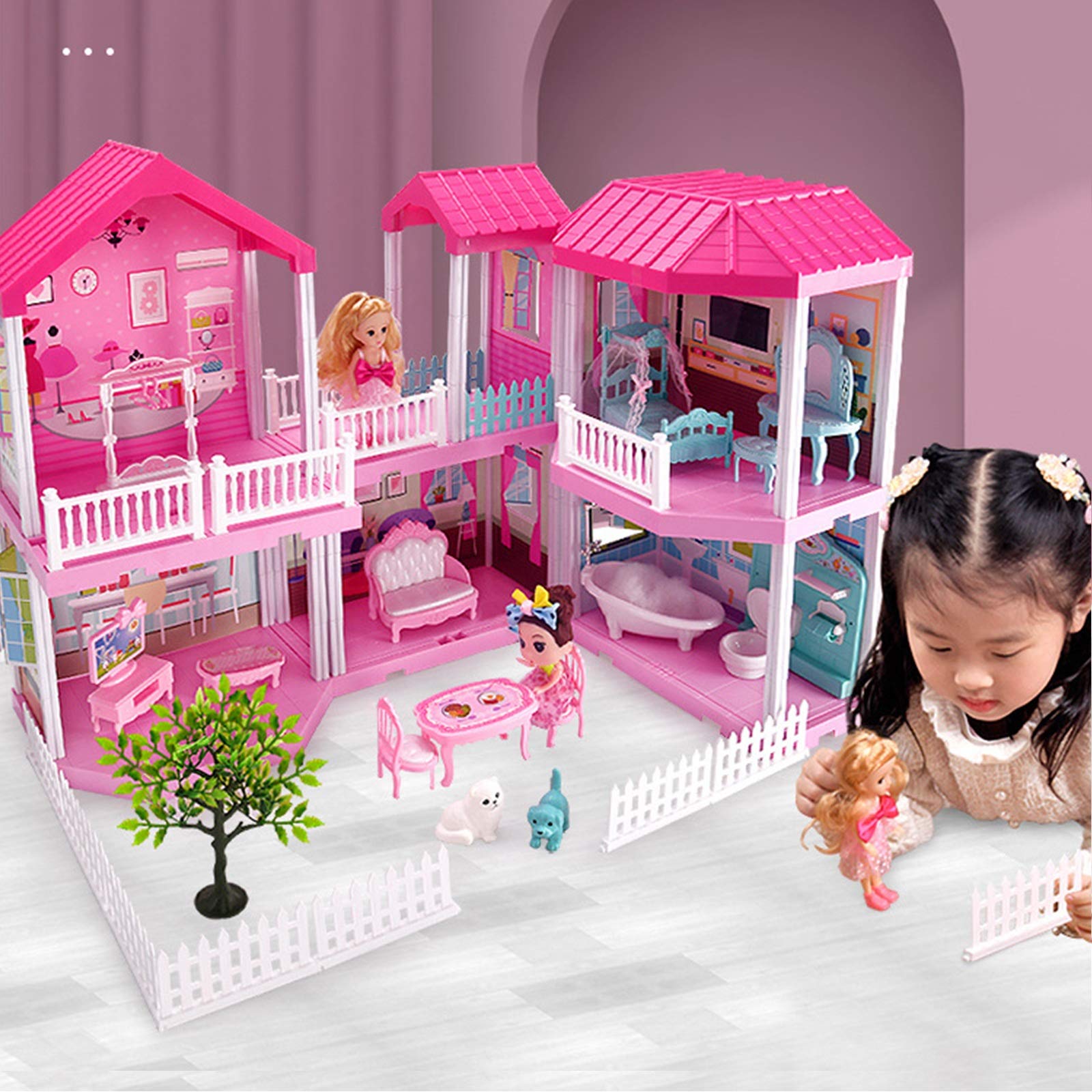 ドールハウス Amazon.co.jp: ドールハウスモデル プリンセスハウスプレイハウス