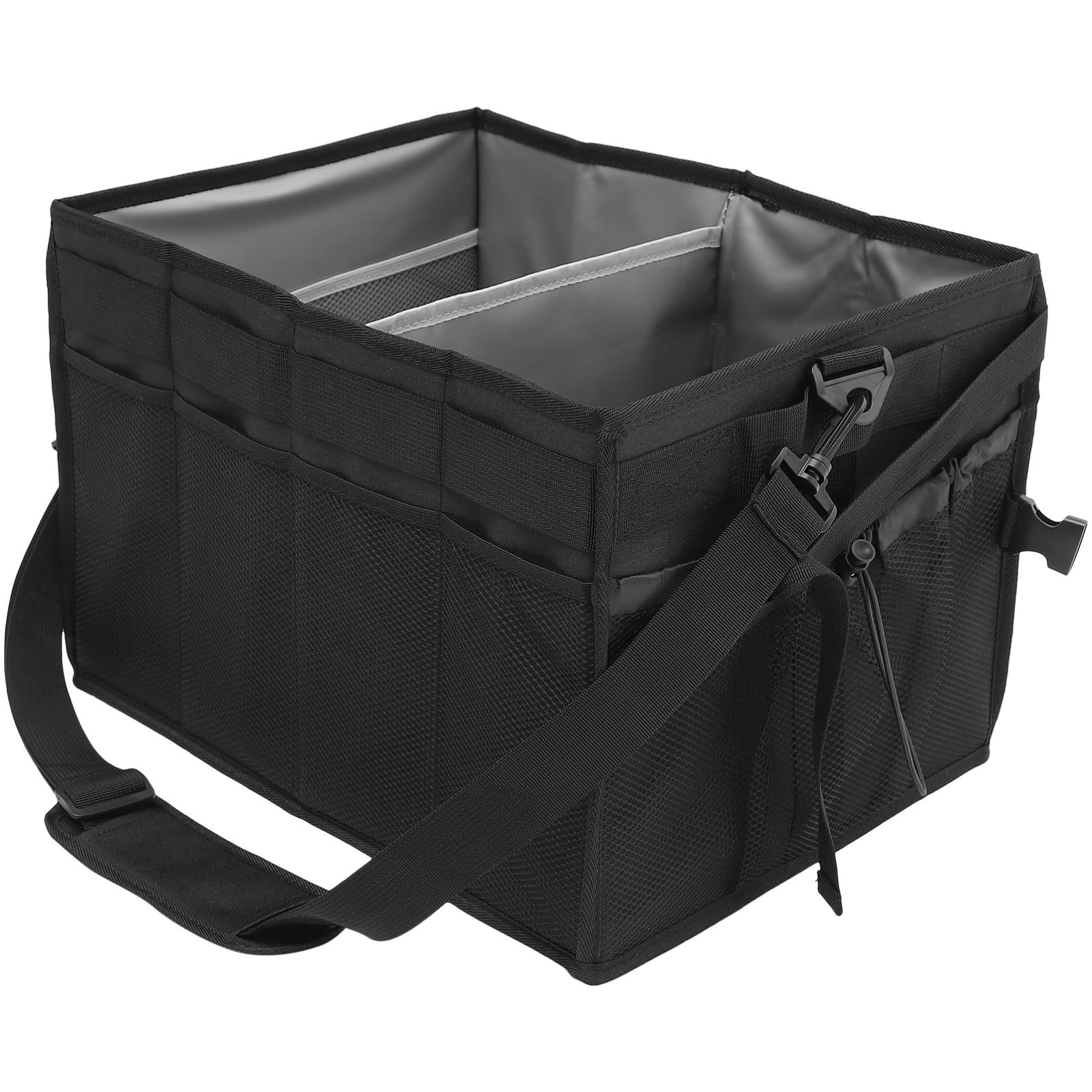 Scatola Barbecue Organizer da Esterno Nero in Oxford Cloth | Vacanze Estive, Car Storage e Car Organizing Box, Tools Case per Barbecue Portatile e Accessori da Campeggio