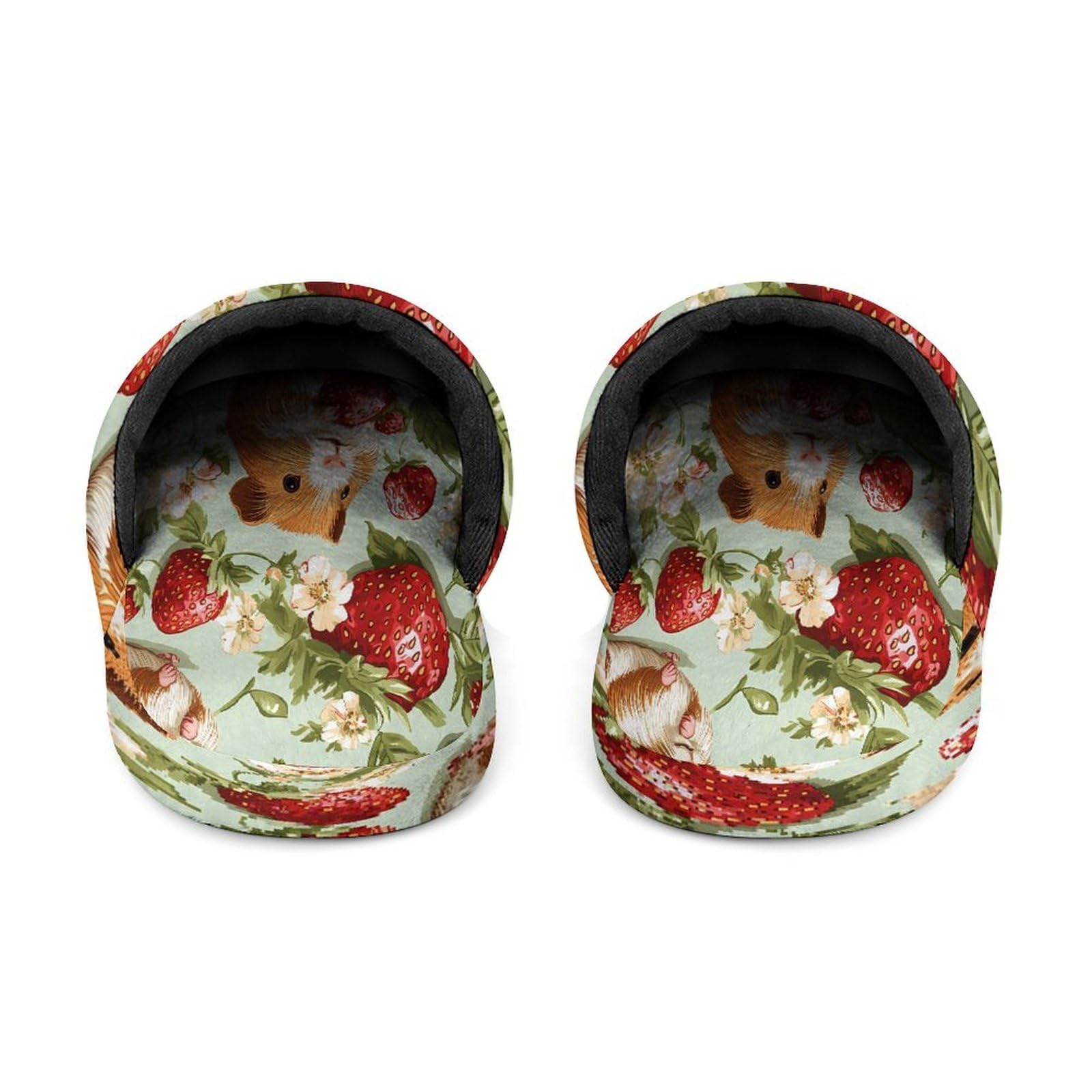 Porcellini d'India con fragole estive pantofole da uomo in memory foam scarpe da casa leggere pantofole lavabili