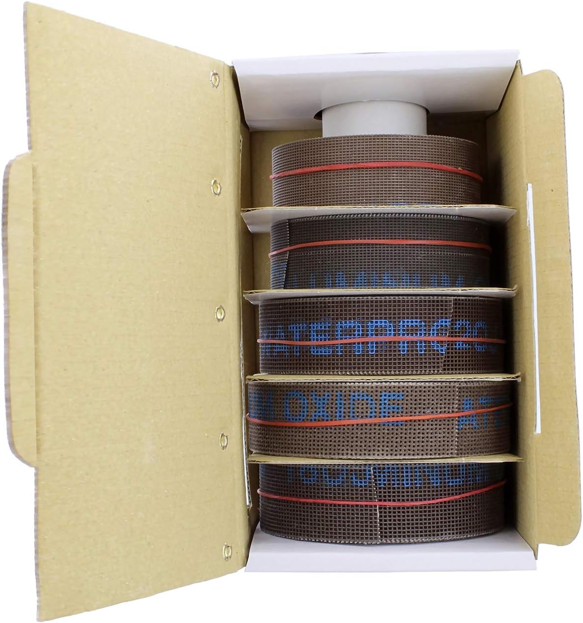 DCT Mesh Abrasive Paper 5-Piece Sand Paper Variety Pack with Dispenser – 180, 240, 320, 400, 600 Grit Mesh Sandpaper