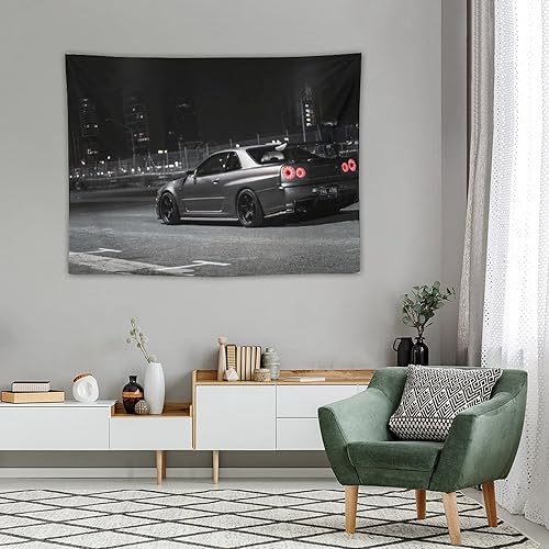 Miniatura 4 de QLAZO Super R34 - Tapiz de pared para colgar en la pared, decoración de pared para dormitorio, sala de estar, dormitorio, picnic, 30 x 40 pulgadas