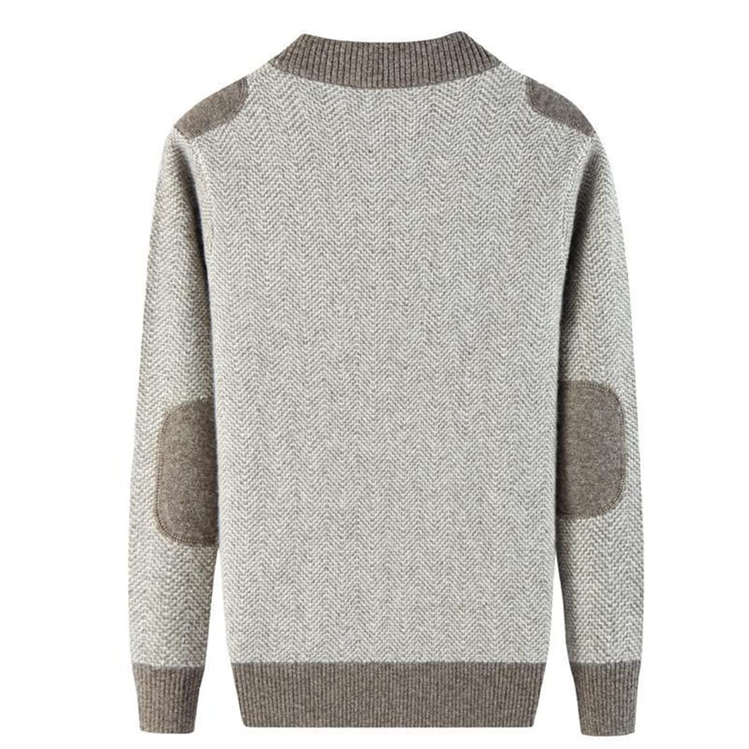 Winter Herren 100 reiner Kaschmir halb hoher Reißverschluss Kragen Pullover Dicker Casual Computer gestrickt Übergröße C S