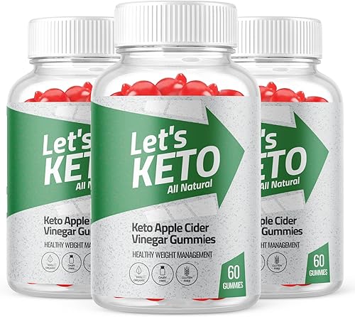 Ark Labs Lets Keto - Gomitas ACV gomitas Lets Keto paquete de 3