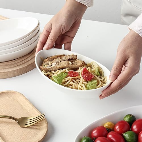 Miniatura 11 de UIBFCWN Platos para hornear gratinados, 7.5 x 4.5 pulgadas, ovalada de cerámica para una sola porción, cazuela individual apta para horno, sartenes