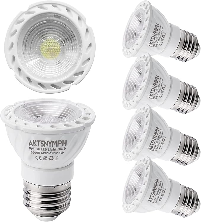 AKTSNYMPH PAR16 LED Light Bulb,E26 Base Pot Lights,Recessed Spotlights for Kitchen Living Room