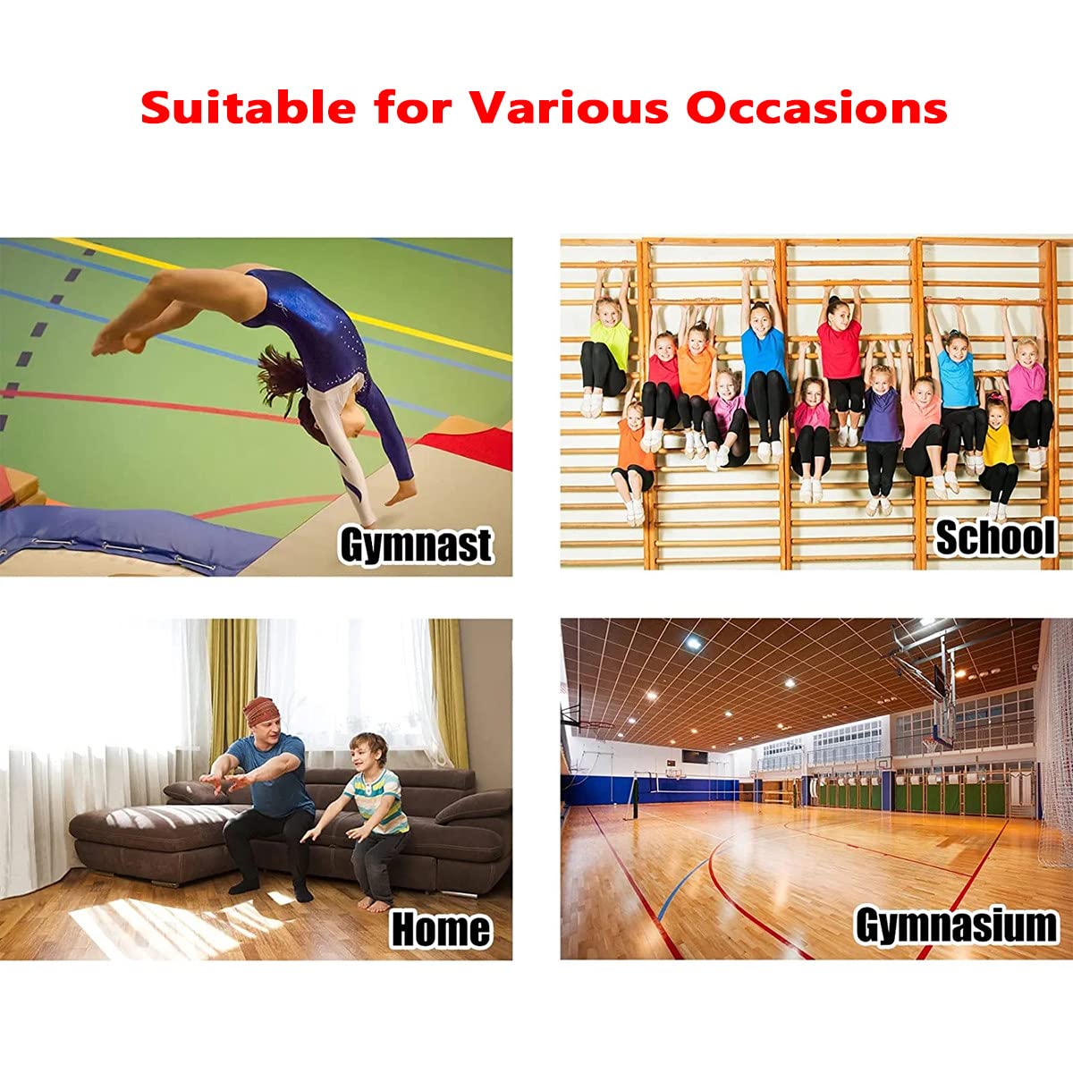 DOZPAL Gymnastics Springboard for Adult, Wooden Springboard with 9 High Toughness Springs and Rubber Mat for Track and Field/Gymnastics/High Jump/Long Jump,6springs