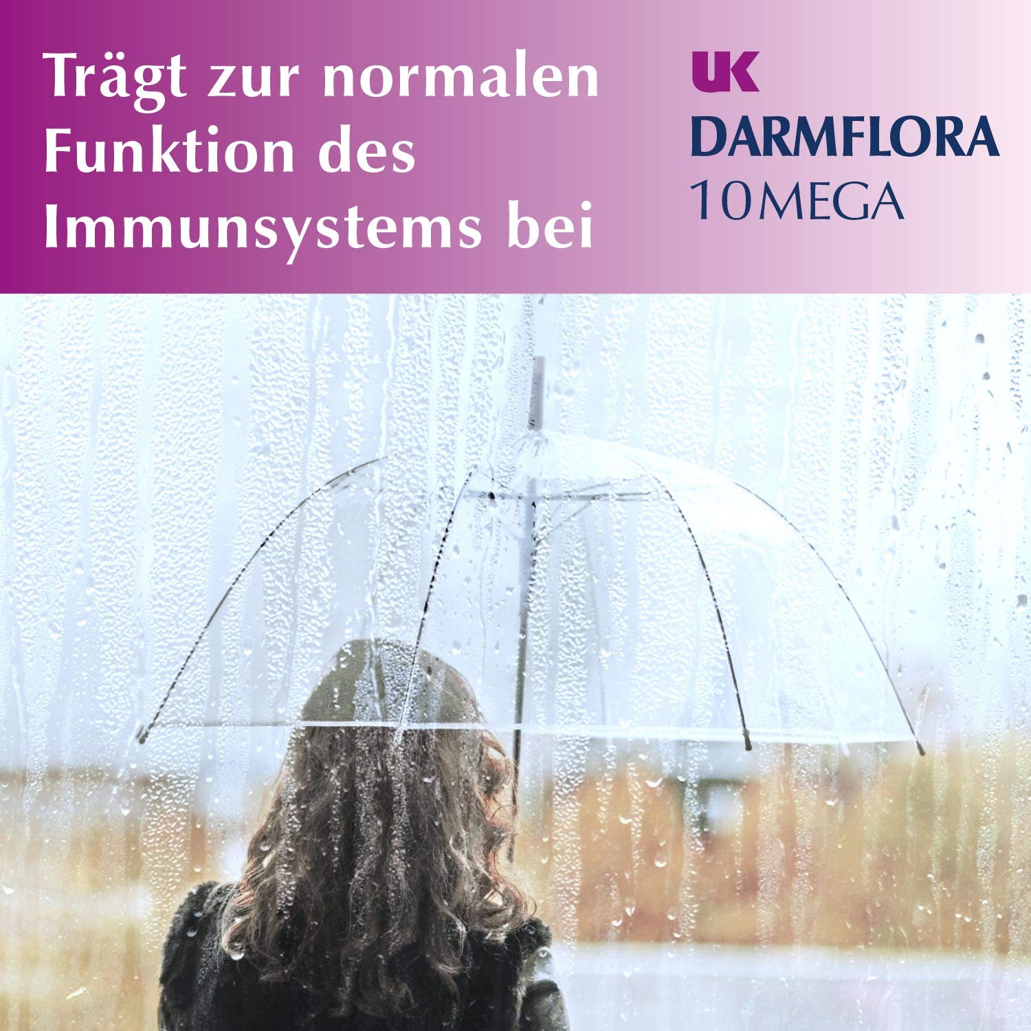 UK Darmflora 10 Mega Kapseln vegan - Hochdosierte Laktobazillus-Bifidus-Kulturen + Inulin Synergy 1 & Vitamin C