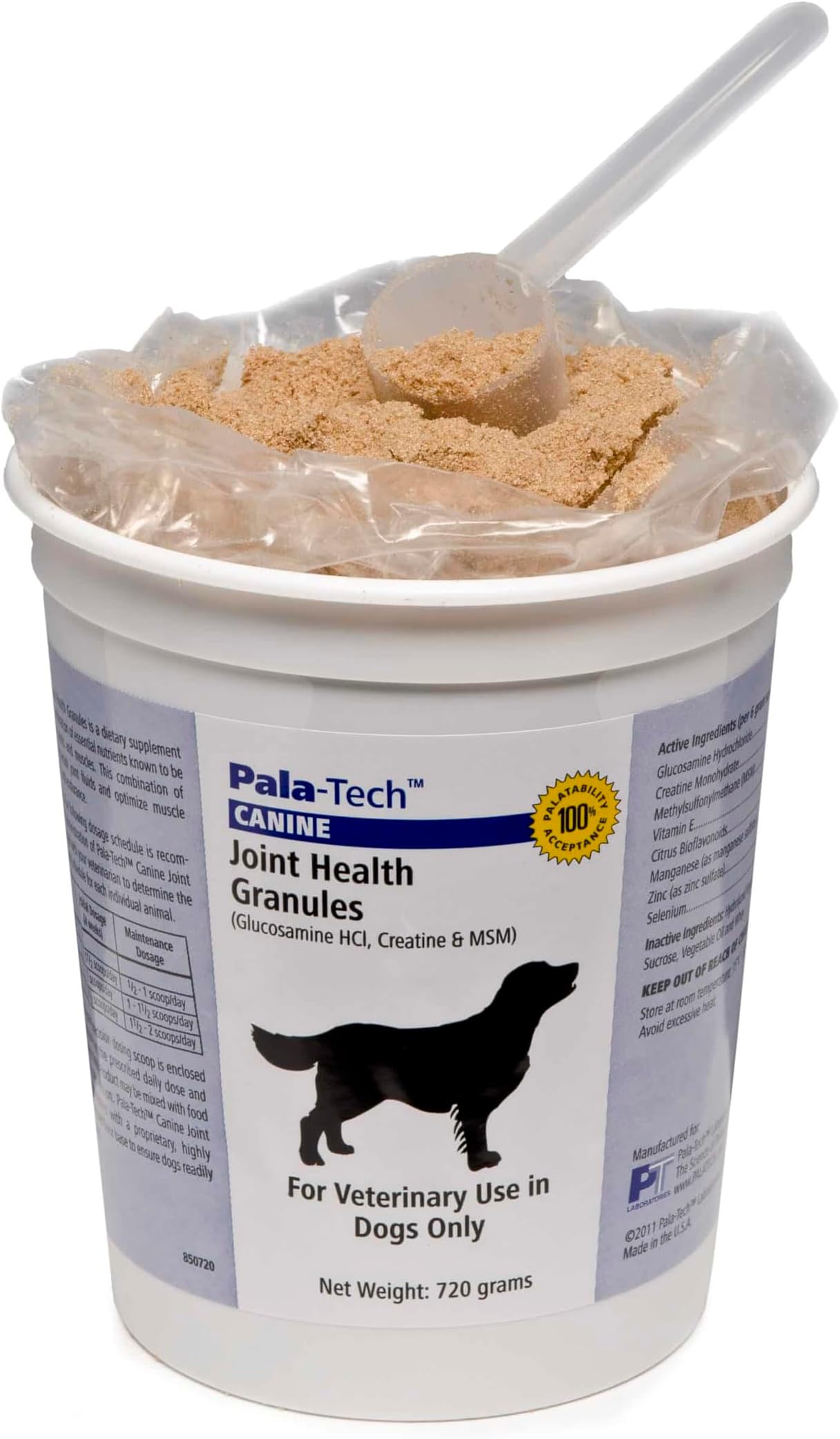 Canine Joint Health Granules - Joint Supplement for Dogs with MSM & Creatine - Glucosamine for Dogs - Promotes Hip & Joint Health -720 gm