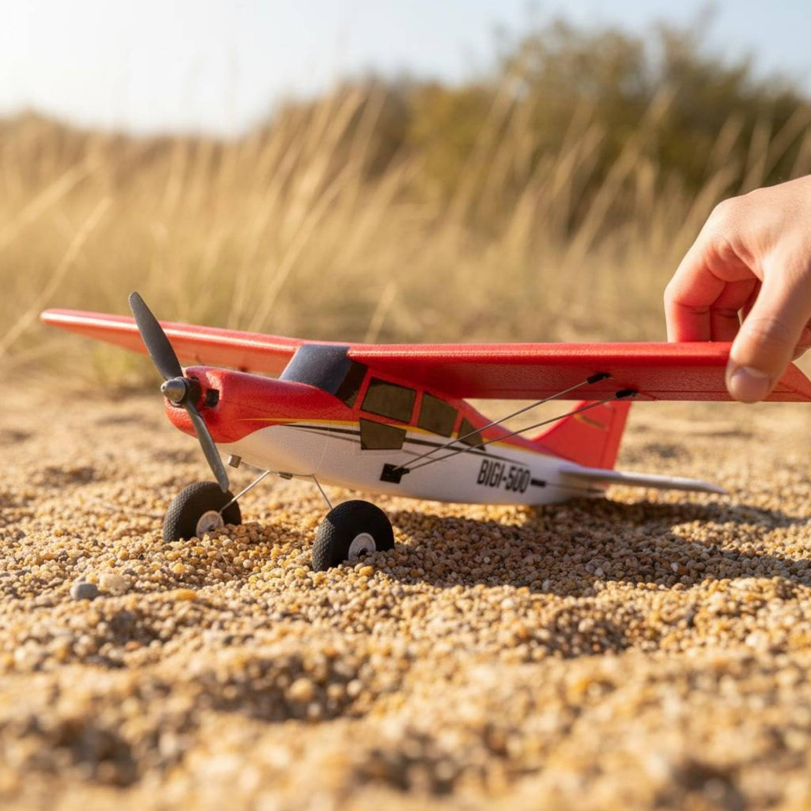 Aereo Acrobatico in Schiuma Facile da Controllare Modello Aereo Ad Superficie Alare Fissa Leggero Velivolo RC in Schiuma per Principianti, Bambini, Rosso