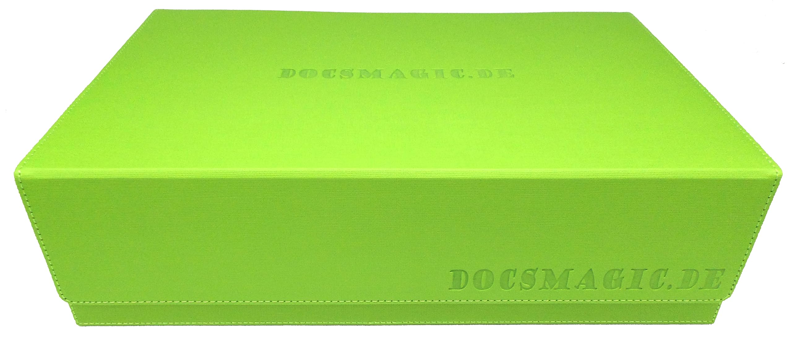 docsmagic.de Premium 3-Row Trading Card Storage Box Light Green + Trays & Divider - MTG PKM YGO