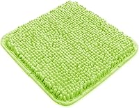 Vista 242 de Yeaban Juego de alfombras de baño verde manzana 2 piezas (20" x 32" y 17" x 24"), tapetes de baño de felpilla gruesa Alfombras de baño absorbentes