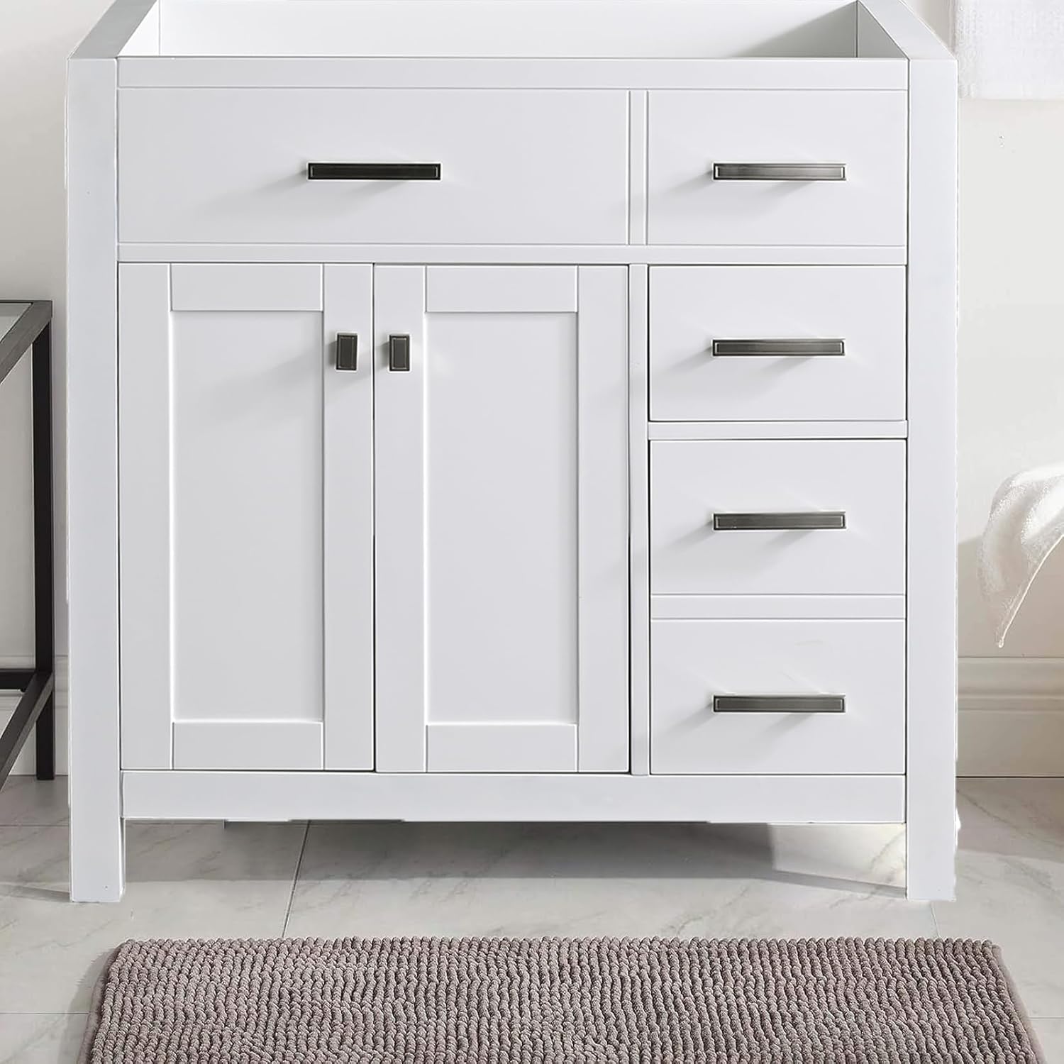 Amazon.com: Ymlpre 36 Inch Bathroom Vanity Without Top Sink, Freestanding Bathroom Vanity Base ...